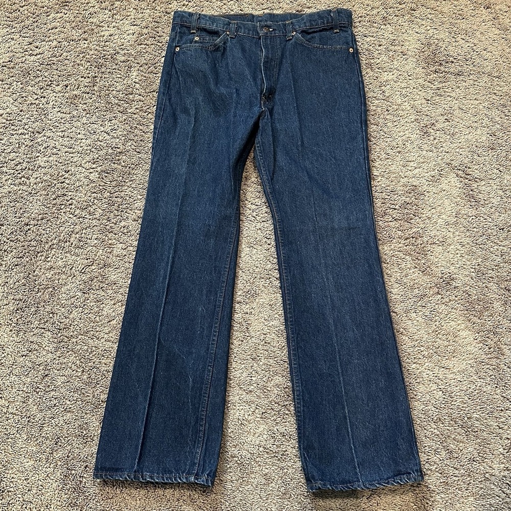 Levi's Vintage 1983 517 Orange Tab Bootcut Jeans 36x30 Made in USA SF 207 Indigo